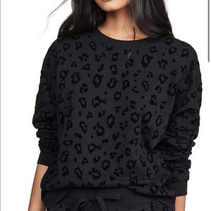 Leopard Flocked Pullover